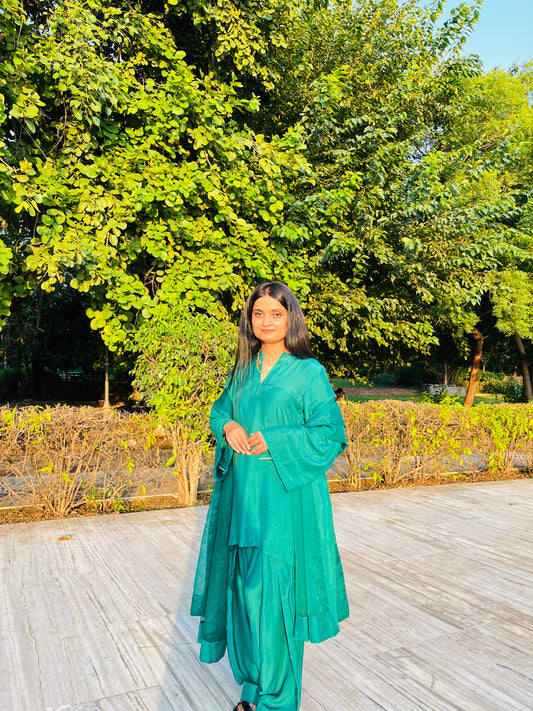 Green Farshi Salwar Suit