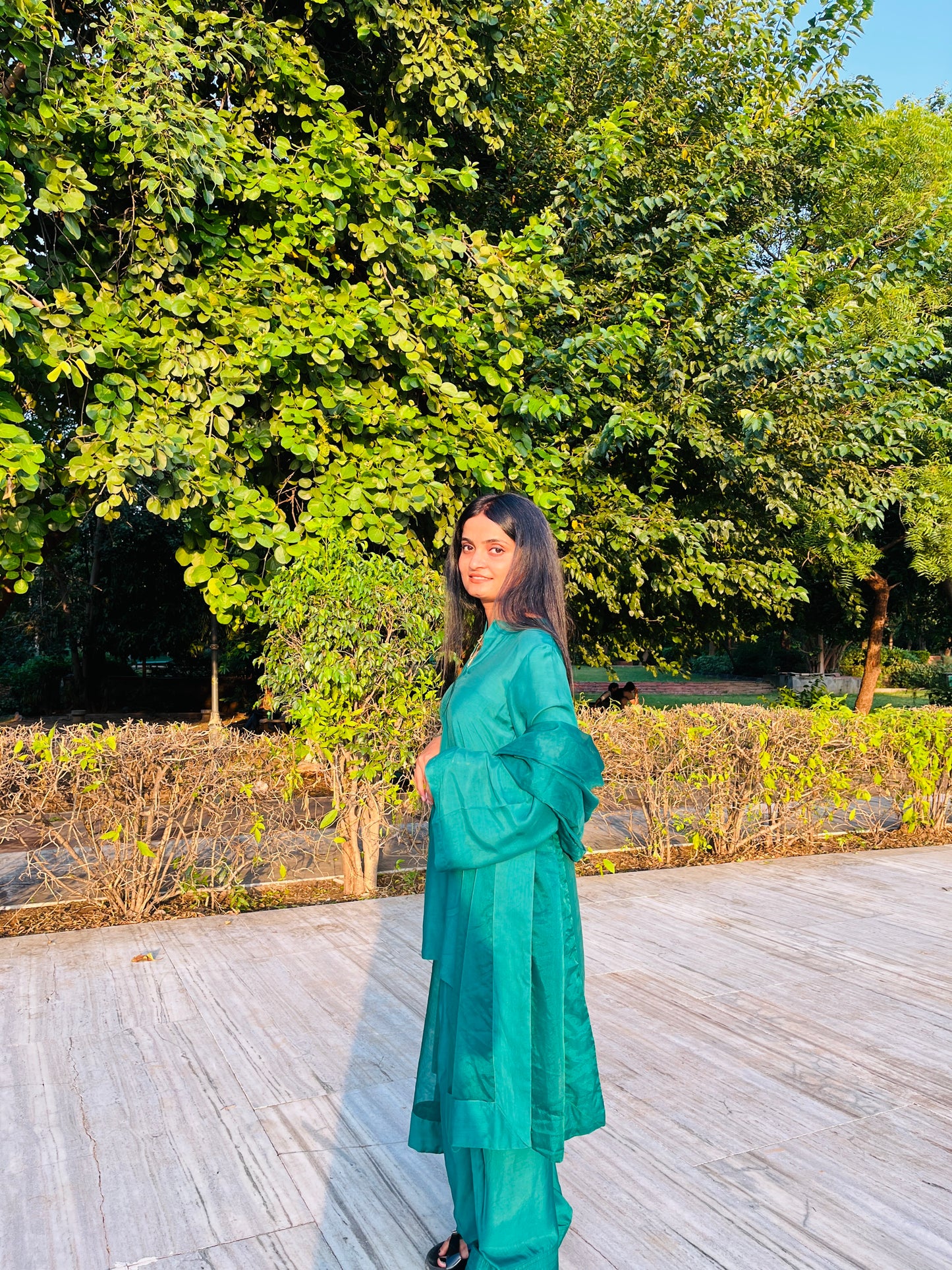 Green Farshi Salwar Suit