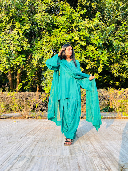 Green Farshi Salwar Suit