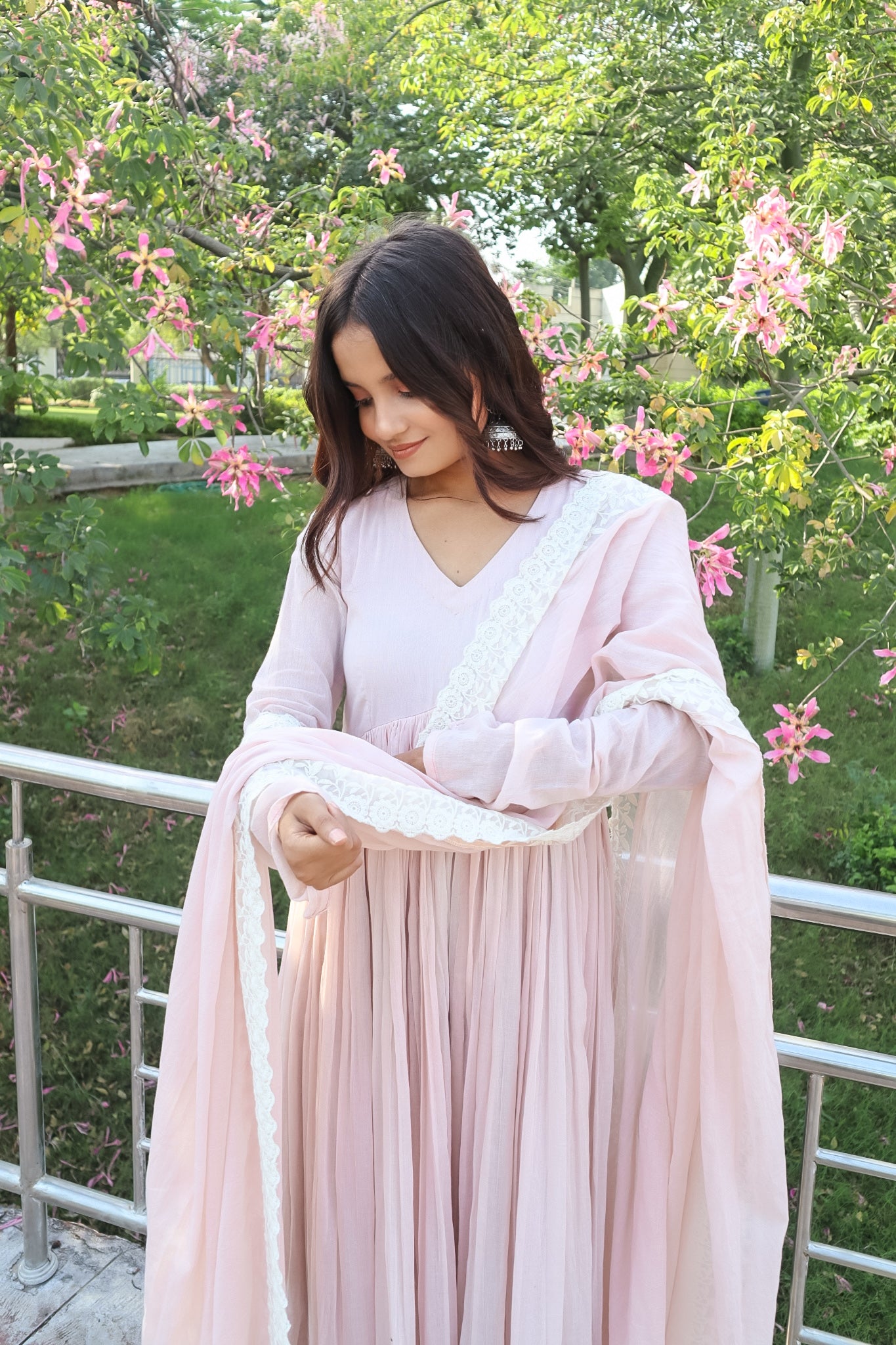 Soft Baby Pink Anarkali Suit