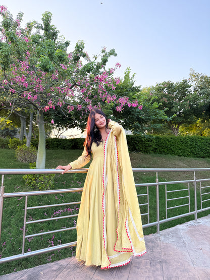 Mehendi Anarkali Suit