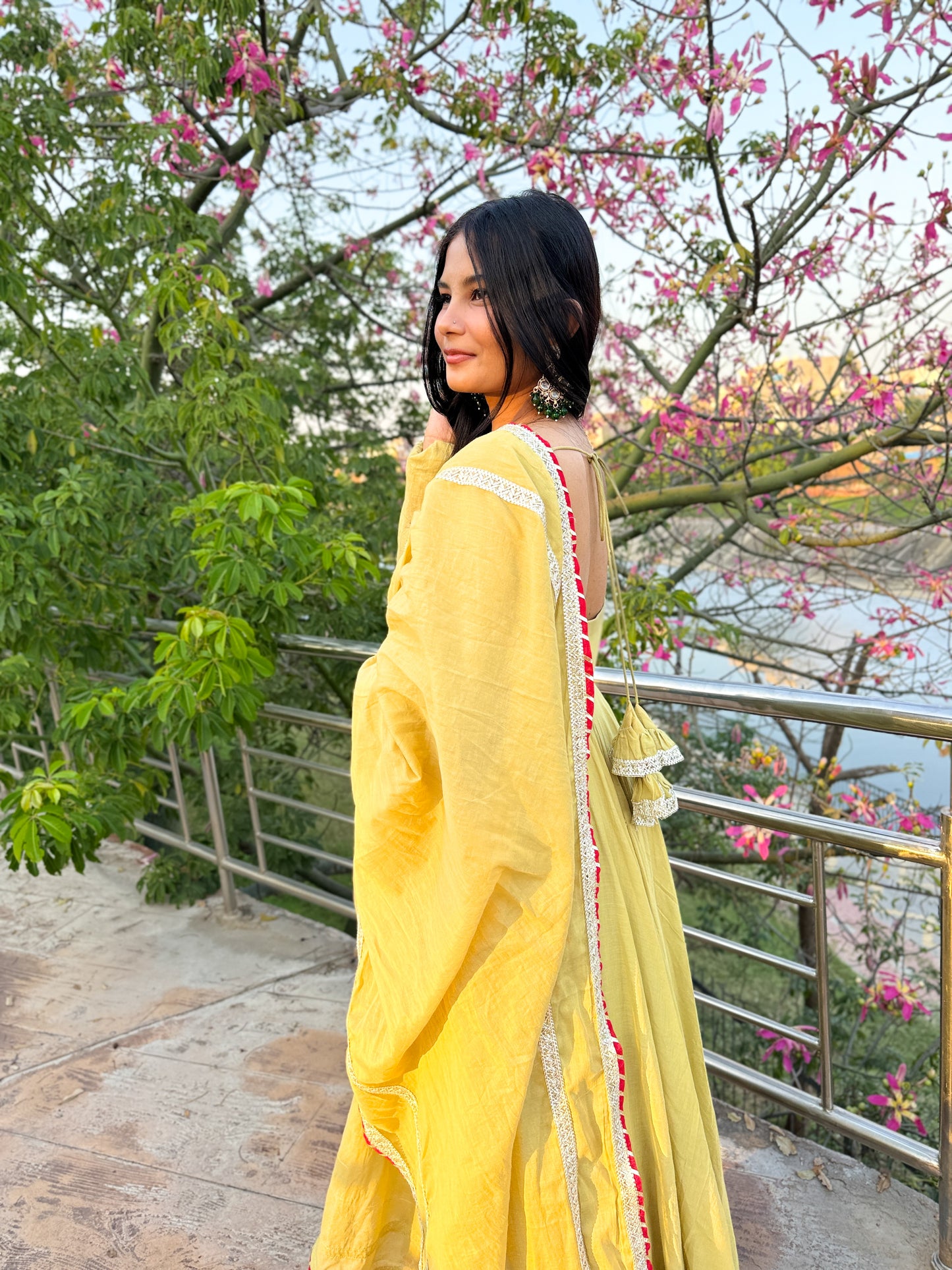 Mehendi Anarkali Suit