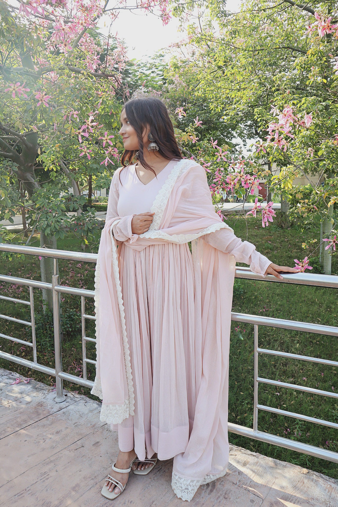Soft Baby Pink Anarkali Suit