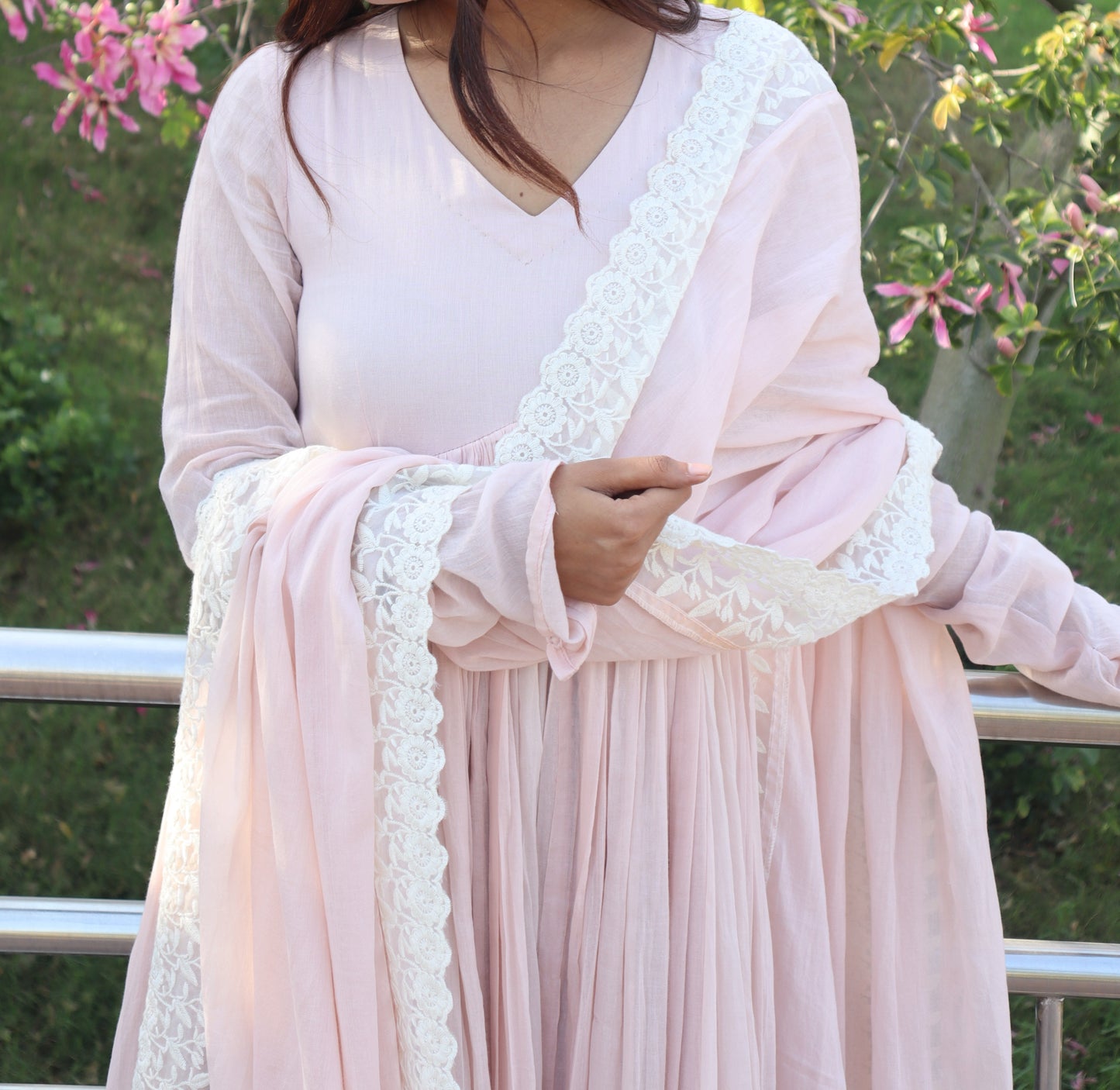 Soft Baby Pink Anarkali Suit
