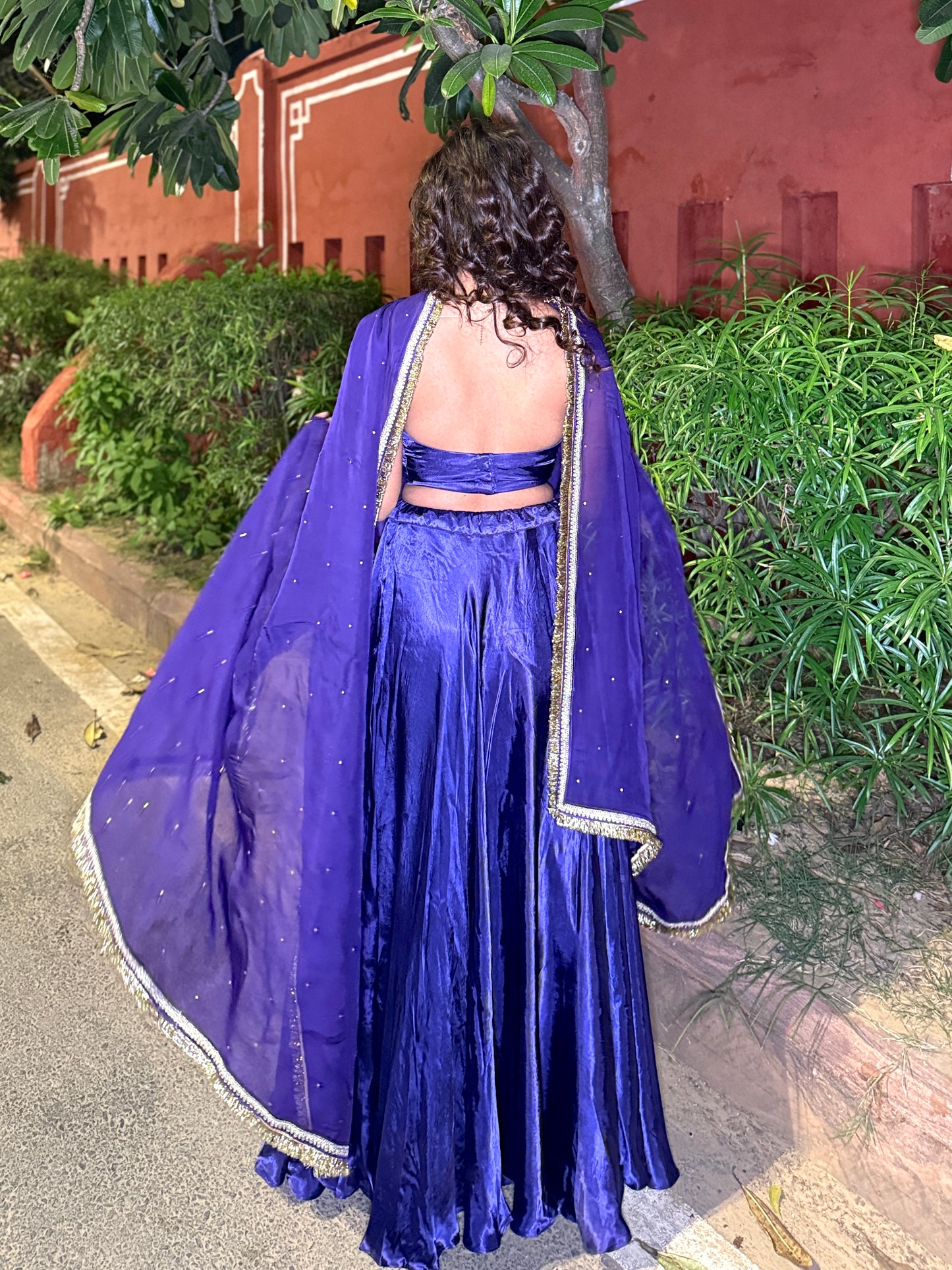 Purple Festive Lehenga Set